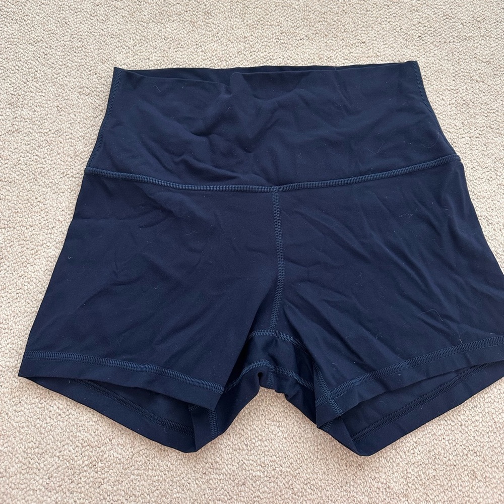 Lululemon Biker Shorts High-Rise 4” - Navy - Size 6